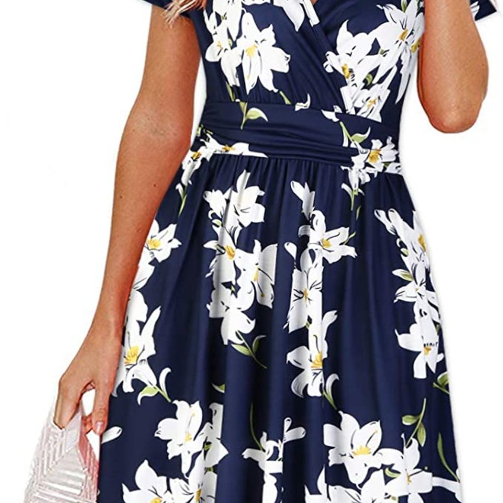 Blue Floral Dress